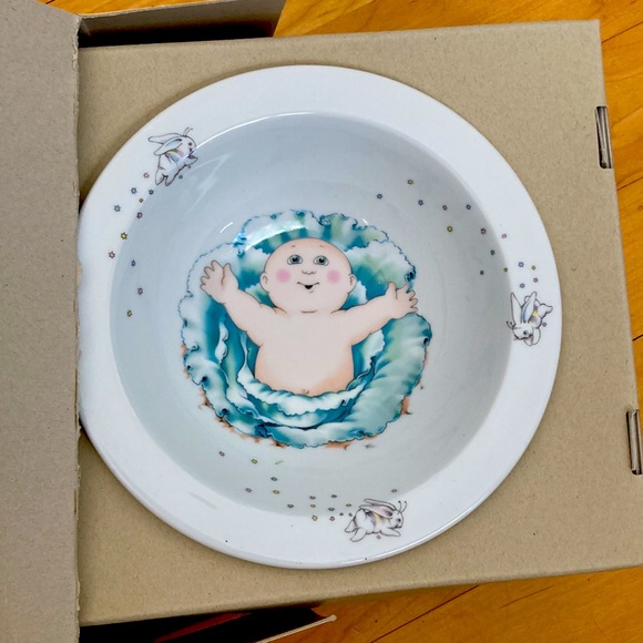 First Edition (1983) Royal Worcester Cabbage Patch Kids Plate Bowl Mug Set - Picture 5 of 8